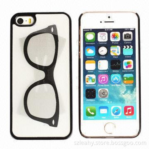 Glass Pattern Plastic 3D Cell Phone Cases for iPhone 5